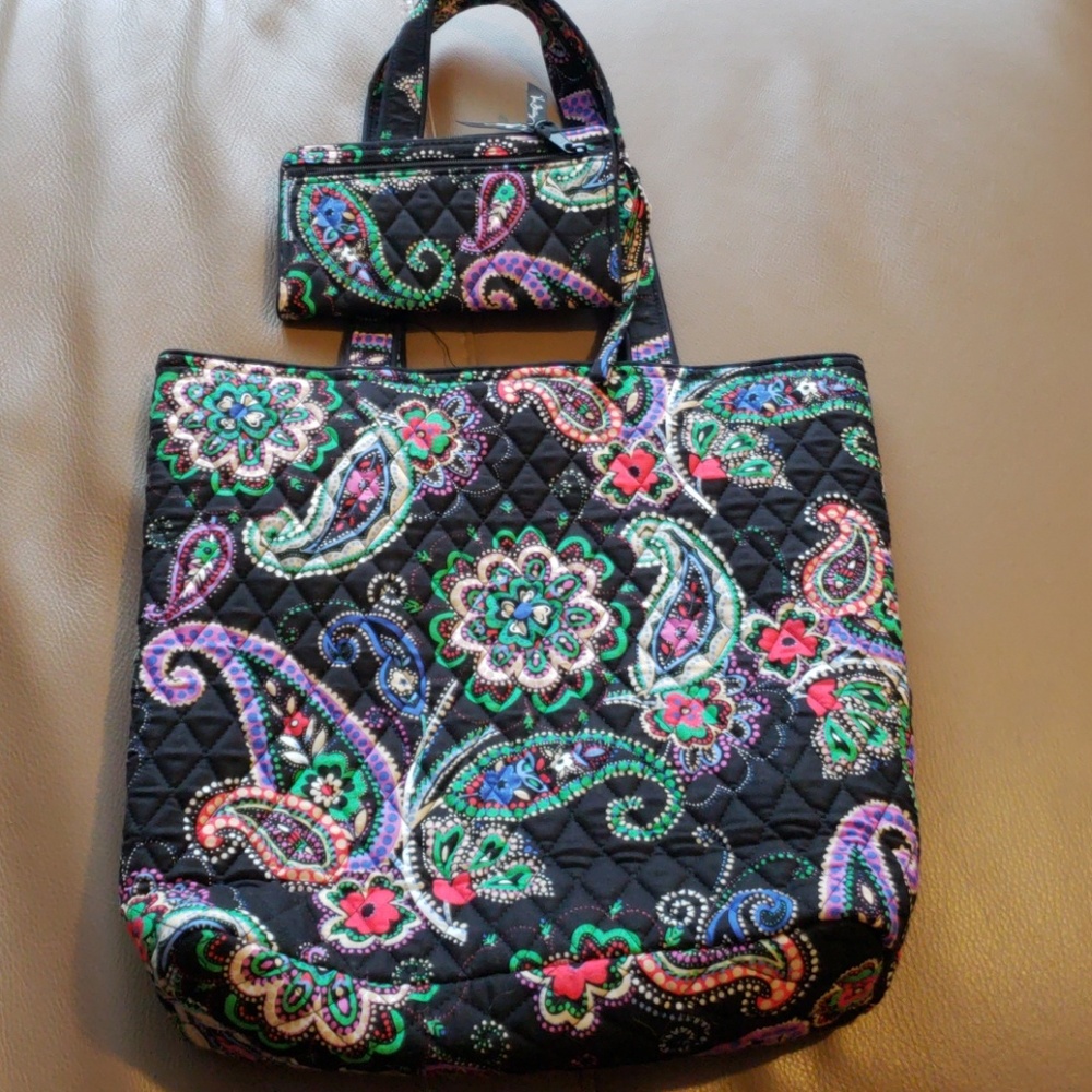 Tote bag and matching wallet